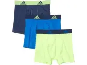 Adidas L121401 Kids Blue Neon Sport Climalite Boxer Briefs Size Large
