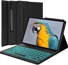 For Samsung Galaxy Tab 12.4" S9+/S9 FE Plus Backlit Keyboard Tablet Case Cover