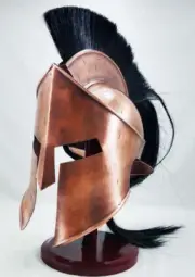 Medieval Knight Greek Corinthian Armor Helmet with Plume