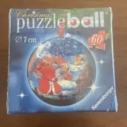 2005 Sealed Ravensburger 3D Christmas Puzzle Ball Ornament 7cm Santa Clause NEW