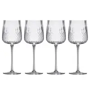 4pc Tempa Jasper 410ml Crystal Wine Glass Party Champagne Glassware Drinking Set