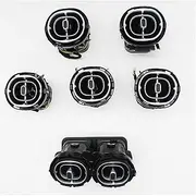 64 Color Car Rear Turbine Air Outlet Ambient Light A/C Vent Outlet Atmosphere Lamp Compatible with Benz C Class W206 2021 2022