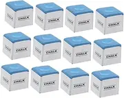 Snooker Cue Chalk Cubes 12 Pack Billiard Cue Chalk Table Pool Accessories Sturdy Easy to Apply for Home
