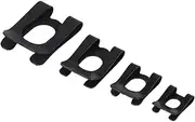 GLEAVI 40pcs Auto Retaining Ring Clips U Type Loosening Fasteners Durable Oxidative Blackened Surface Car Accessories for Secure Retention