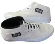 Vans Men's Skate Half Cab Suede Canvas White Black shoes Classic Size 9.5 NIB