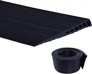 Self-Adhesive Rubber Threshold ramp with a Height of 1.2 cm for Doors - Robust, Non-Slip Access for wheelchairs, pushchairs and Scooters - Durable Threshold ramp for Gentle Overflow