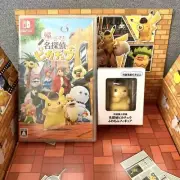 Detective Pikachu Returns Nintendo Switch Shrink Game with Fluffy Figure No Card