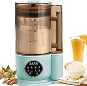 Soy Milk Maker, 1.5L 9-in-1 Wall Breaking Machine with 12-Leaf Blades+24H Timer+Soundproof Cover+Keep Warm, Nut Milk Maker, Plant-Based Milk Machine, Almond Wall Breaker for Soybean Teal