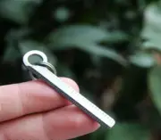 Mini EDC Portable TC4 Titanium Micro Ruler Key Chain Pendant w/ Key Ring M-03R