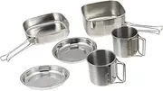 TOGEVAL Portable Stainless Steel Camping Cookware Set Lightweight Outdoor Picnic Cooking Pot & Utensils for Camping Hiking and Travel Cooking