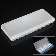 Hard Plastic Storage Box for Battery Organization - Fits 10 AA or AAA Batteries