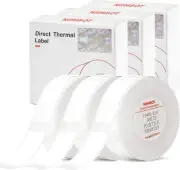NIIMBOT Label Tape of Model D11/D110/D101 Printer, (3 Rolls, 0.59"×1.18"/15×3...