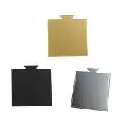 100 3.3"x3.6" Square Cake Slices Cupcake Boards for Birthdays (Chosen Color)