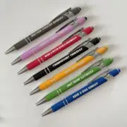 Retractable Touching Screen Ballpoint Pen for Writing Motivational Ballpoint Pen