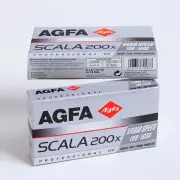 5X (ProPack) Agfa Scala 200x Pro 120 B&W 200ASA film Exp. 2007