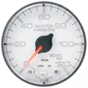AUTO METER Gauge Water Press 2 1/16" 120Psi Stepper Motor W/Peak & Warn