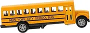 Kisangel Mini School Bus Realistic Pull Back Car for Educational Die Cast Vehicle for Parent Interaction Material Fun and Energy Saving