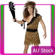 Mens Caveman Costume Tarzan Prehistoric Stone age Flintstones Jungle Cave Men