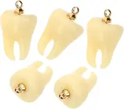 [COHEALI] Shape Pendant Charms for Jewelry Charm Charms for Jewelry Charm Stoppers for Bracelets Teeth Dangle Charms Charms Pendant Necklace Necklaces