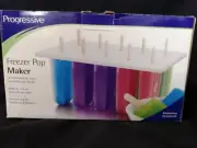 Prepworks by Progressive Freezer Pop Maker, 10 Ice Pop Maker - Includes 50 PLP-1