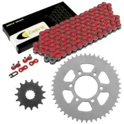 Red Drive Chain And Sprocket Kit for Kawasaki Vulcan S 650 En650 2015-2018