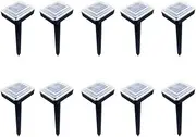 10x Solar Powered Ultrasonic Snake Mice Pest Repeller Mole Rodent Rat Repellent