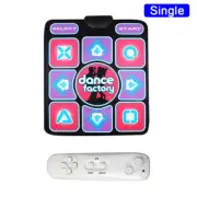 Single Dance Mat Non-Slip Blanket Game Dancer Step Pad with Remote Controller