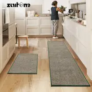 ZUNI 2PCS Kitchen Rugs Mats Non Slip Anti Fatigue for Kitchen Floor Home Green