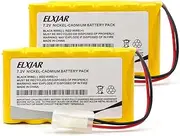 elxjar (2-Pack) 7.2V 700mAh NI-CD Battery Replacement for Huanqi HQ 516 558 549 RC Tank RC Vehicle