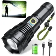 Rechargeable Flashlights 990000 High Lumens, Super Bright Flashlight with 10