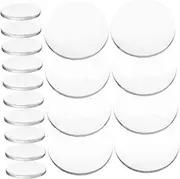 20Pcs Acrylic Magnifying Lens Clear Double Convex Magnifier Making Lens for Telescopes Magnifiers Devices Portable Round Shape for Easy Installation