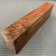 CW293 Curly Claro Walnut Billet Block Carving Craft Knife Handle Game Call 15.5"