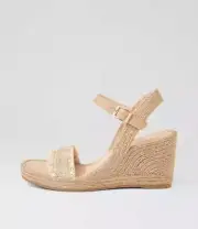 New Django & Juliette Prophet Coffee Multi Espadrilles Womens Shoes Casual