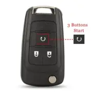 Holden Colorado Cruze 3 button key shell+remote start button+logo base hollow