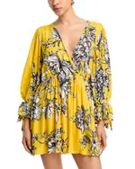 Alice and Olivia Clarissa Deep V Mini Dress