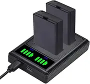 Camera Battery Charger | Charging for Camera - Camcorder Charging Replacement, Portable, Led Display for Women, Men, Backpacks