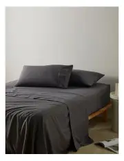 [Vue] Super Soft Microfibre Sheet Set Charcoal