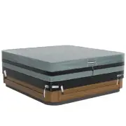 GREENER Square Hot Tub Cover Heavy Duty 600D Polyester Waterproof Spa Covers ...