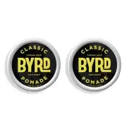 BYRD Hairdo Products Classic Pomade 2-Pack - Strong Hold, High Shine Finish, Add