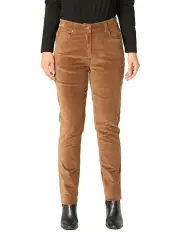 [Fella Hamilton] Vail Velvet Zip Up Pant in Tan
