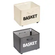 Rolling Storage Basket with Wheels for Under Desk or Shelf Organisation