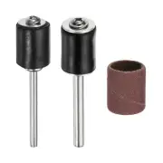 3pcs Sanding Drums Sleeves Set 3/8 Inch Grit 320 Sanding Sandpaper with Mandrel