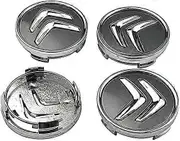 4pcs Aluminum Wheel Cover for Citroen C4L C5 C3XR New Sega, High Quality ABS Plastic, Car Wheel Cover. (Silver)