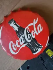 COKE BOTTLE CAP 12" "RUSTIC LOOK " METAL SIGN
