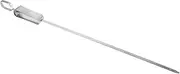 Stainless Steel Barbecue Skewers Durable Flat Kabob Skewers for Grilling Compact Design for Camping and Picnics Ergonomic and Reusable BBQ Tools
