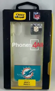 OtterBox Symmetry NFL Series for Apple iPhone X/Xs- Miami Dolphins Clear Case