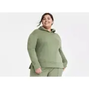 On 34th Olive Green Pullover Hoodie Plus Size 3X NWT
