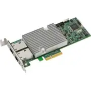 Supermicro AOC-STGS-I2T Server NIC, 2x RJ-45 10GbE, Low-Profile PCIe, Intel X550