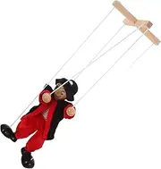 Kisangel Pirate Marionette Puppet for Fun Wooden String Puppet for Birthday Party Favors Halloween Imaginative Play Stage Performances Cloth Material