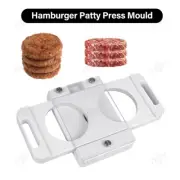 2 Holes Hamburger Pressing Mould Maker Patty Maker for Sausage Filler Dia. 100mm
